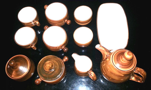 Kaffee service geschirr braun - kaffee,