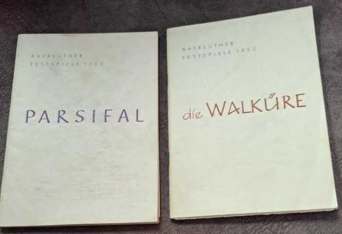 1952 bayreuther festspiele - 2x,