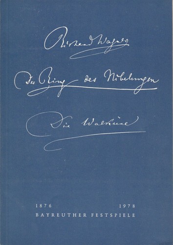 Programmheft richard wagner - v,