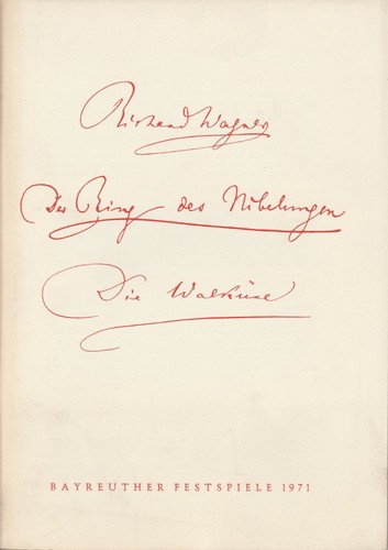 Programmheft richard wagner - richard,