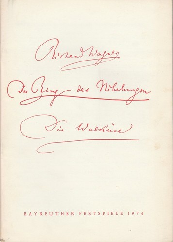 Programmheft richard wagner - v,